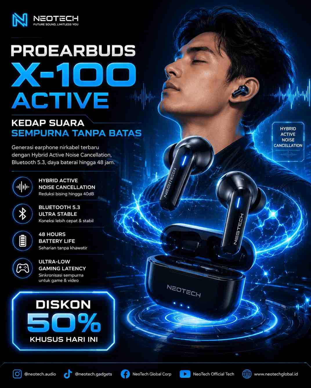 ProEarbuds X-100 Active